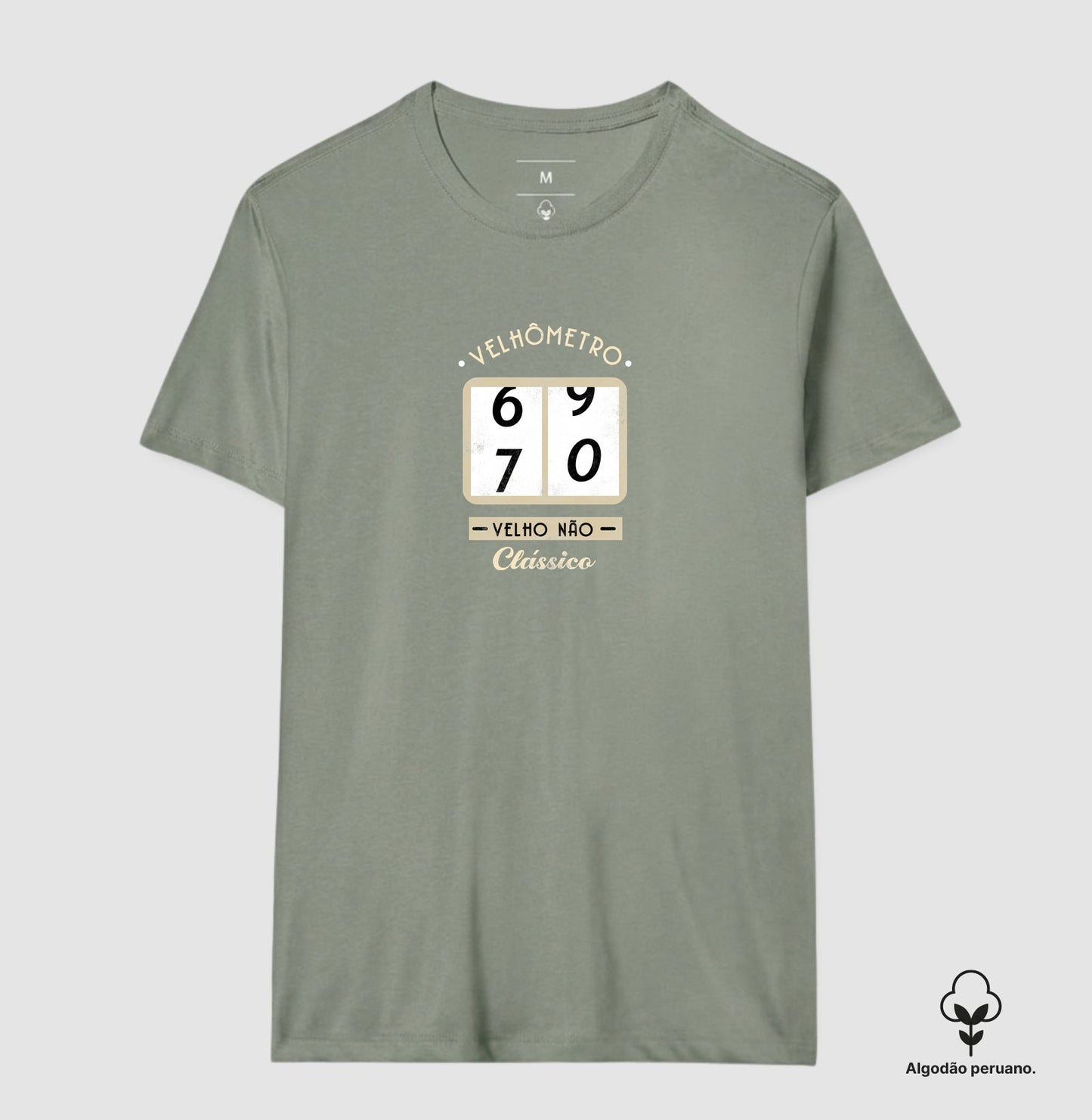 Velhômetro (Produto Personalizado) - Algodão Peruano
