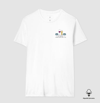 Um Brinde em Família (FAM4_1VINHO_1CERV_2PETS) - Algodão Peruano