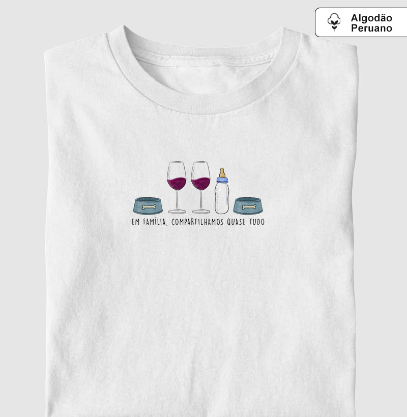 Um Brinde em Família (FAM5-1BB_2PETS) - Algodão Peruano