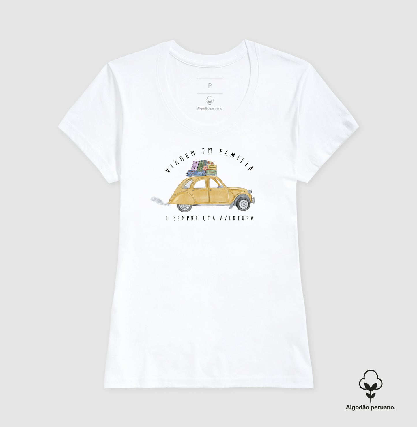 Viagem em Família - Algodão Peruano